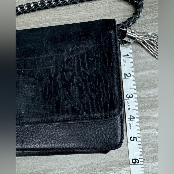 Aimee Kestenberg Foldover Leather Wrapped Chain Cross Body Leather Bag - Picture 9 of 13